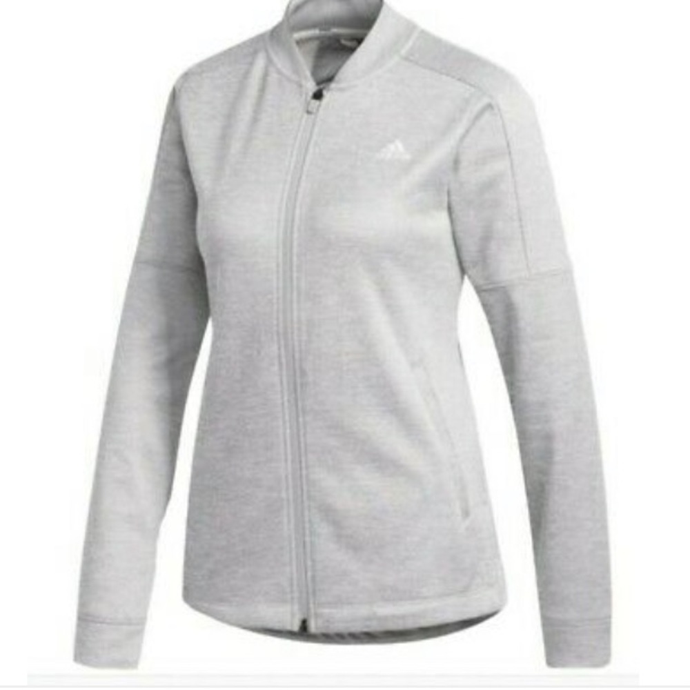 Adidas Team Issue Bomber Jacket Light Gray Small